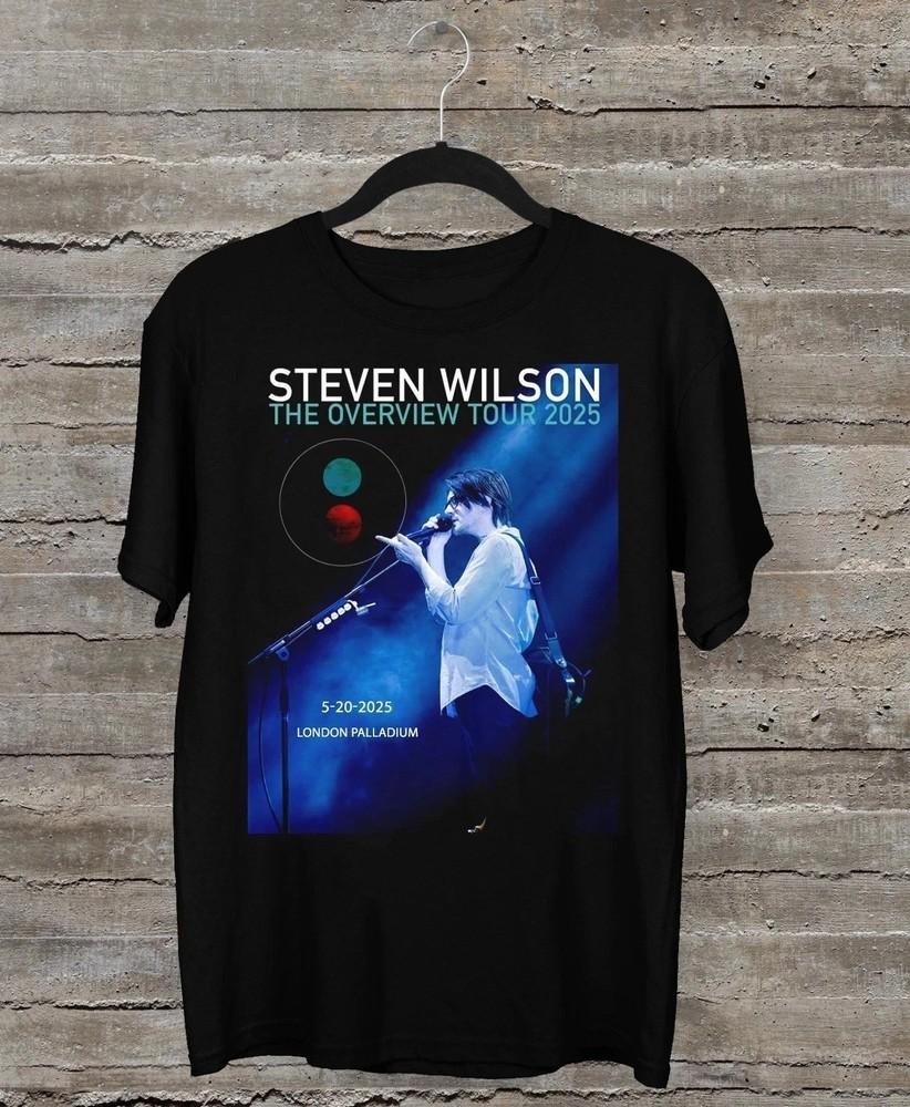 

STEVEN WILSON THE OVERVIEW TOUR London 2025 T Shirt S-5XL Q8374 Unisex T-Shirt XL