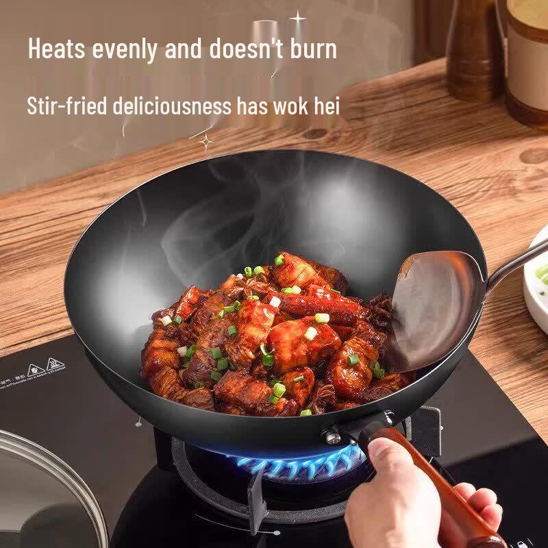 SUPOR Traditional Wrought Iron Stir-Fry Wok