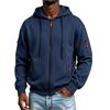 Men's Color Winter Hoodie with Zippered Pockets