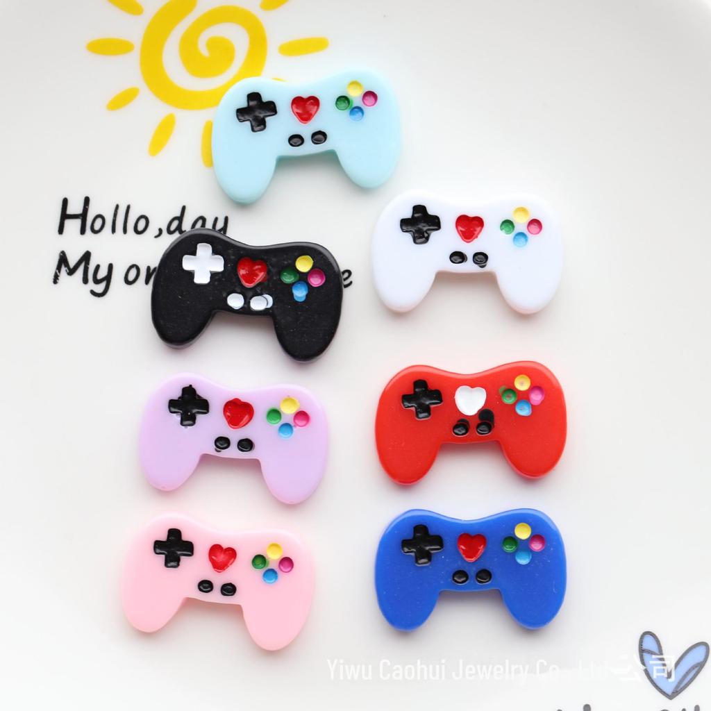 Creative DIY Jewelry Resin Accessories with Game Console Handle Design