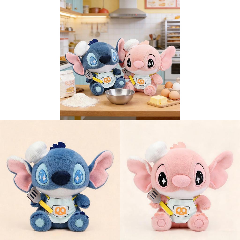 Stitch Chef Plush Toy Cartoon Animal Stuffed Animal Gift For Kids And Teens