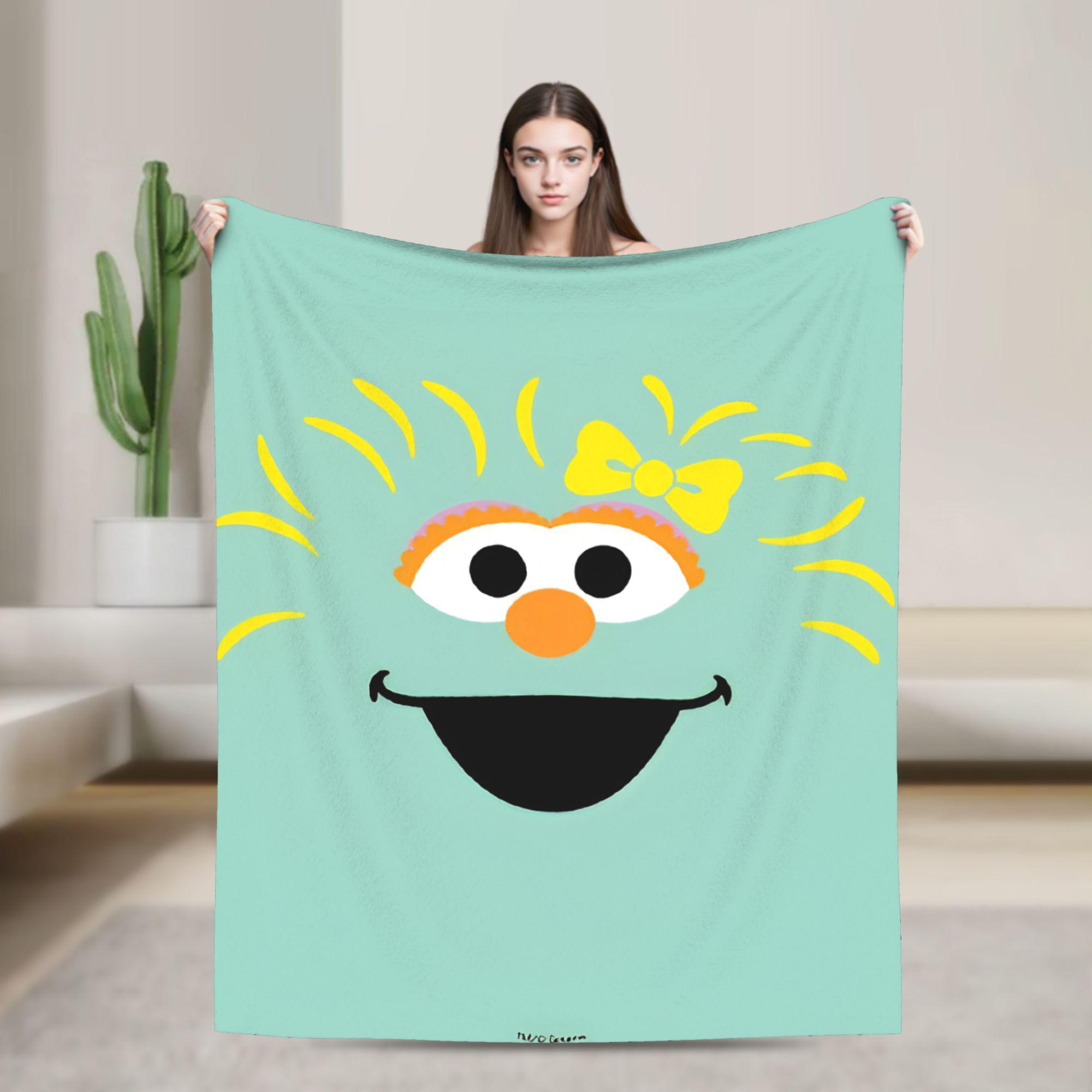 

Bert & Ernie Red Soft Warm Blanket S-Sesames Streets Camping Plush Throw Blanket Home Decor Flannel Bedspread Sofa Bed Cover 75x90cm