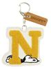 Marimo Craft SNOOPY Sagara Initial Keychain N Snoopy Approximately W84 X H75 X D4mm (SPCQ-394)