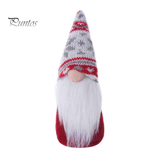 Holiday Decorative Ornaments for Gifts Faceless Gnome Plush Doll, Dwarf Doll with Kitted Hat, Party Decorations Season Christmas Home Decor,