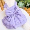 Lovely Puppy Dresses Creative Pet Bowknot Skirt Gift Pet Dog Clothes  Pet Party Supplies