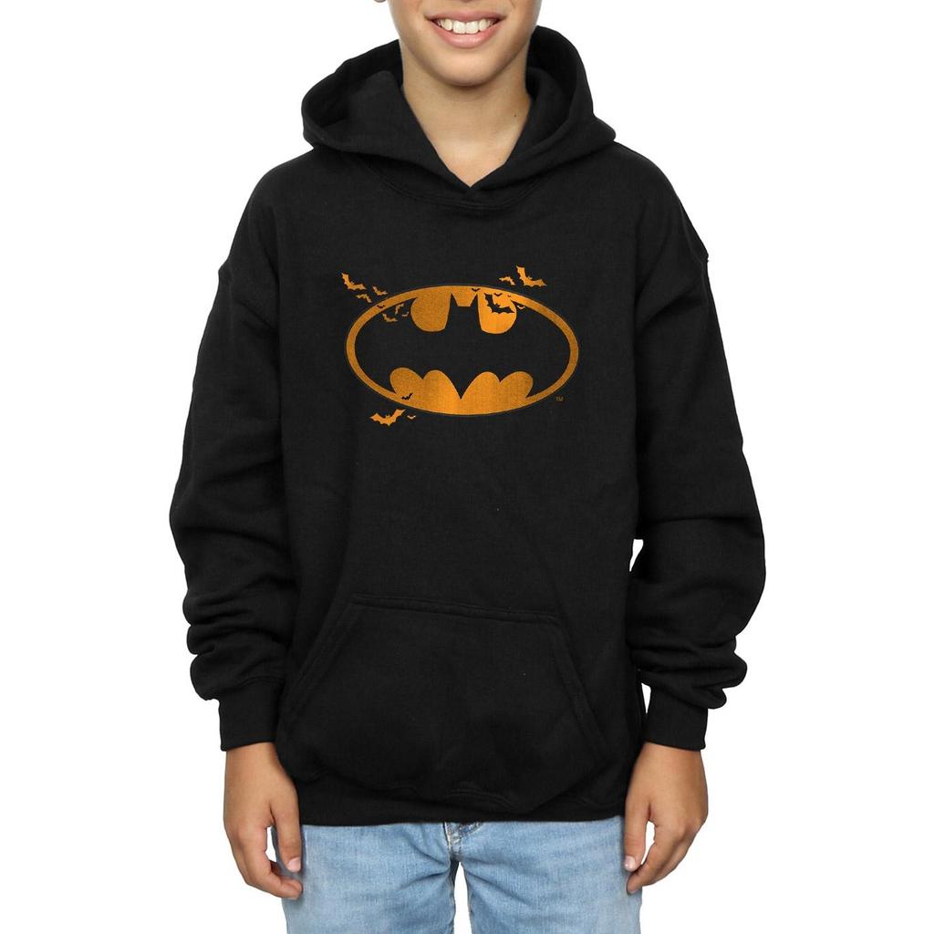 DC Comics Boys Batman Halloween Logo Hoodie
