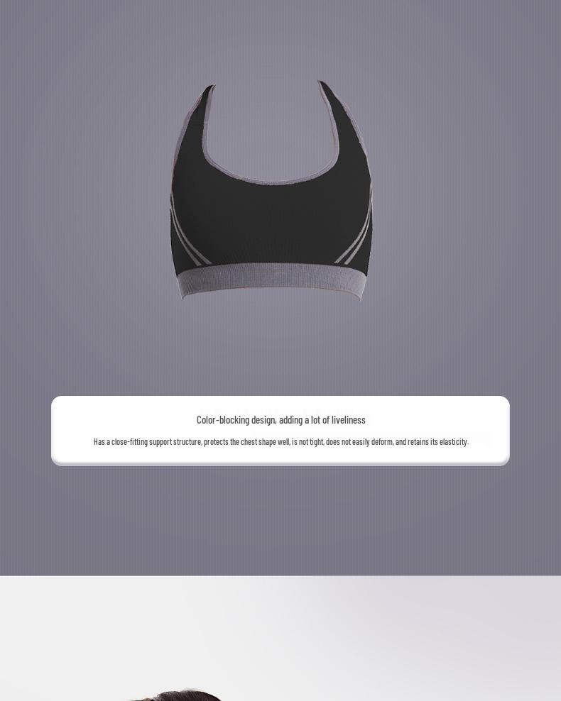 Shockproof Wirefree Cross Back Sports Bra for Running & Yoga