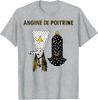 חולצת טי וינטג' להקת Angine De Poitrine למעריצי מוזיקה, חולצת טי עם מסכה