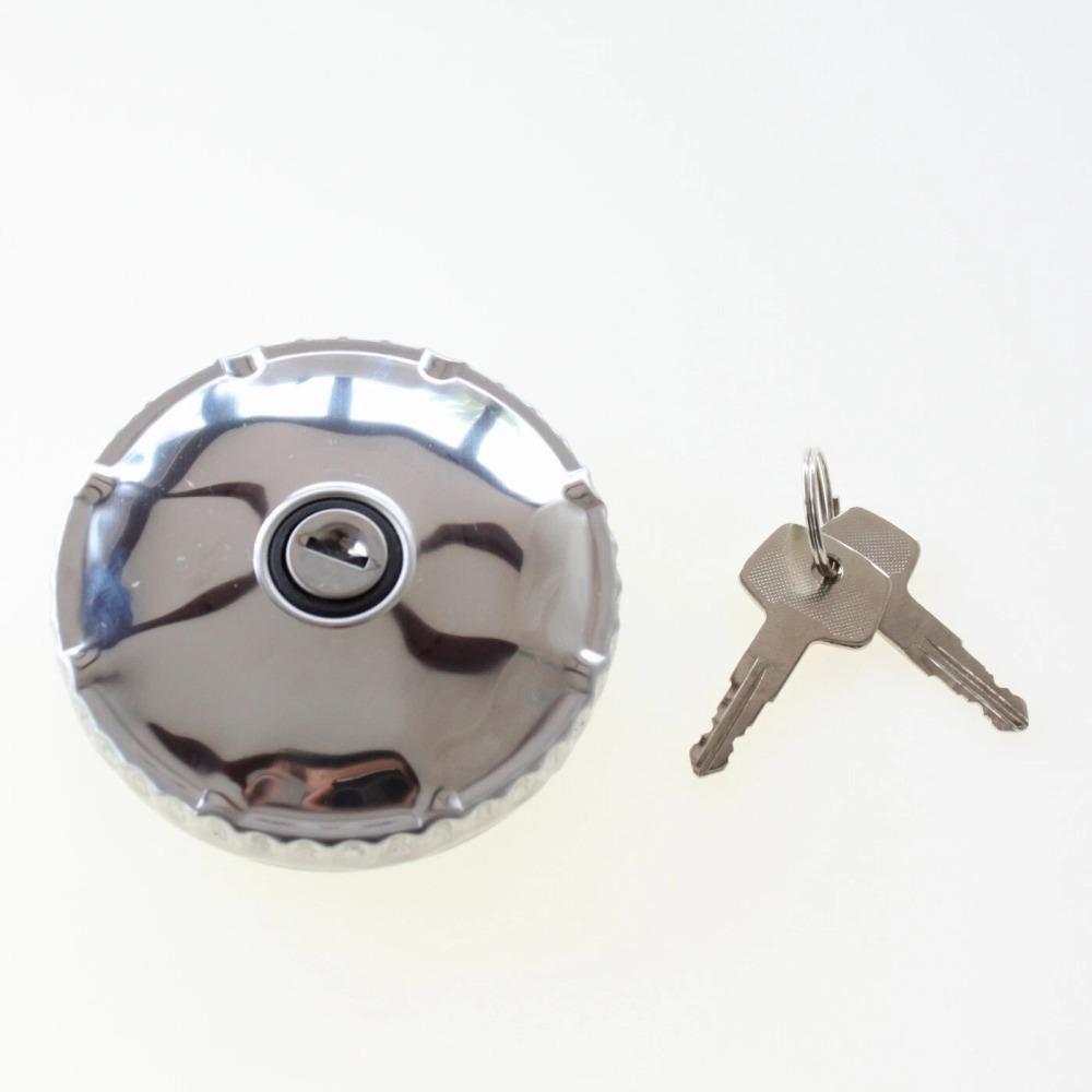 Fuel Tank Cap 88mm Chrome Universal Tank Cover Lockable With 2 Keys For Vans Tractor Truck Excavator