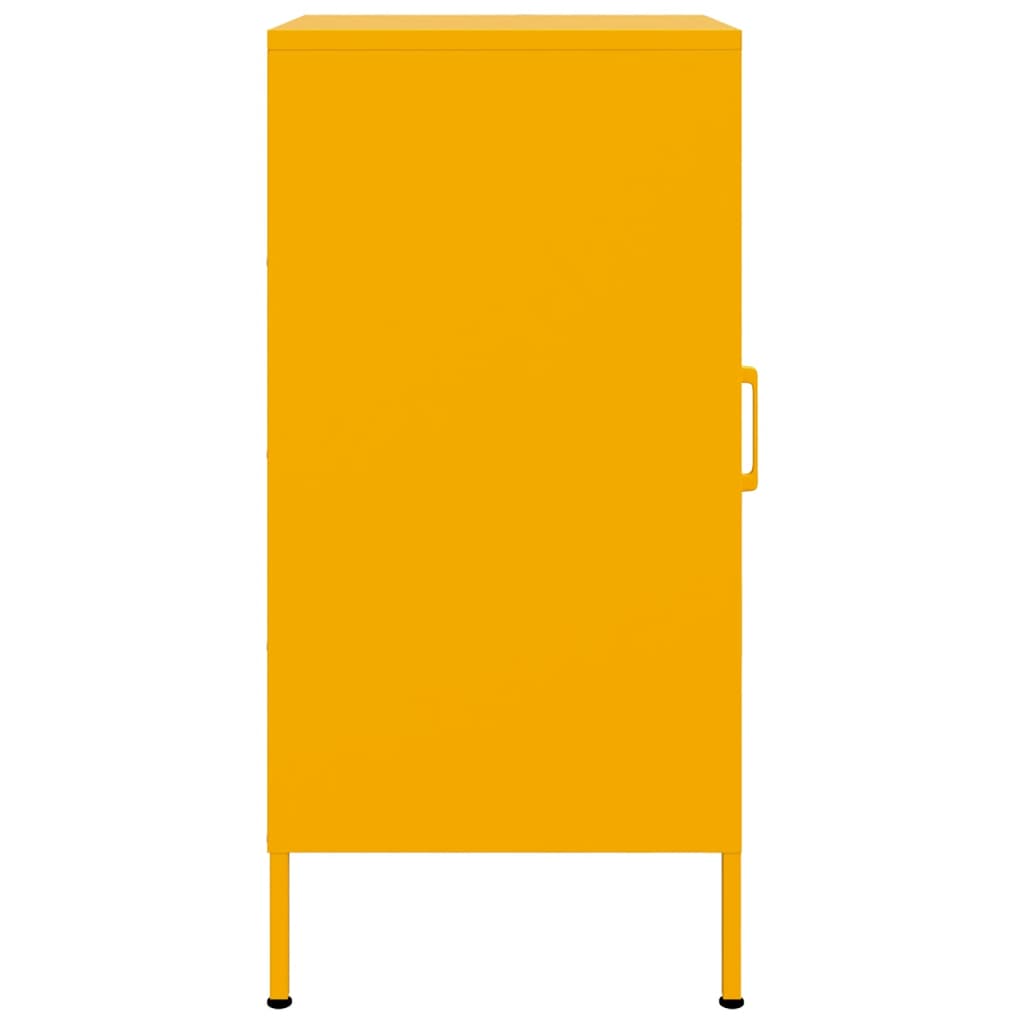 Sideboards 2 pcs Mustard Yellow 36 x 39 x 79 cm Steel