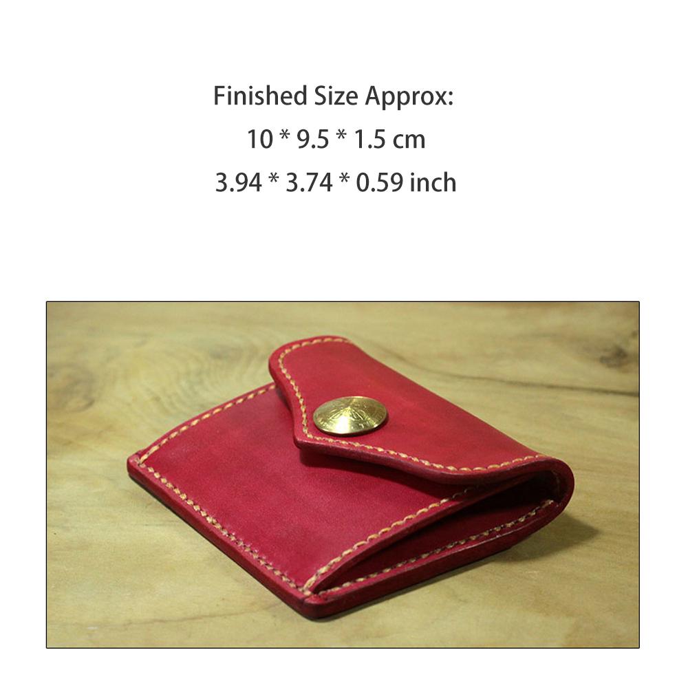 DIY Leather Wallet Crafting Template– 1set Kraft Paper Pattern for Handmade Card Holder, Precise Cutout Drawing Stencil Mold