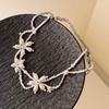 Pearl Flower Pendant Necklace for Women Luxury Exquisite Handmade Bead Petal Layered Choker Sweet Versatile Wedding Jewelry Gift