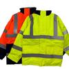 European and American Style Men's Autumn and Winter Outdoor Cotton-Padded Reflective Strip Jacket, Windproof and Waterproof Outdoor Workwear Coat