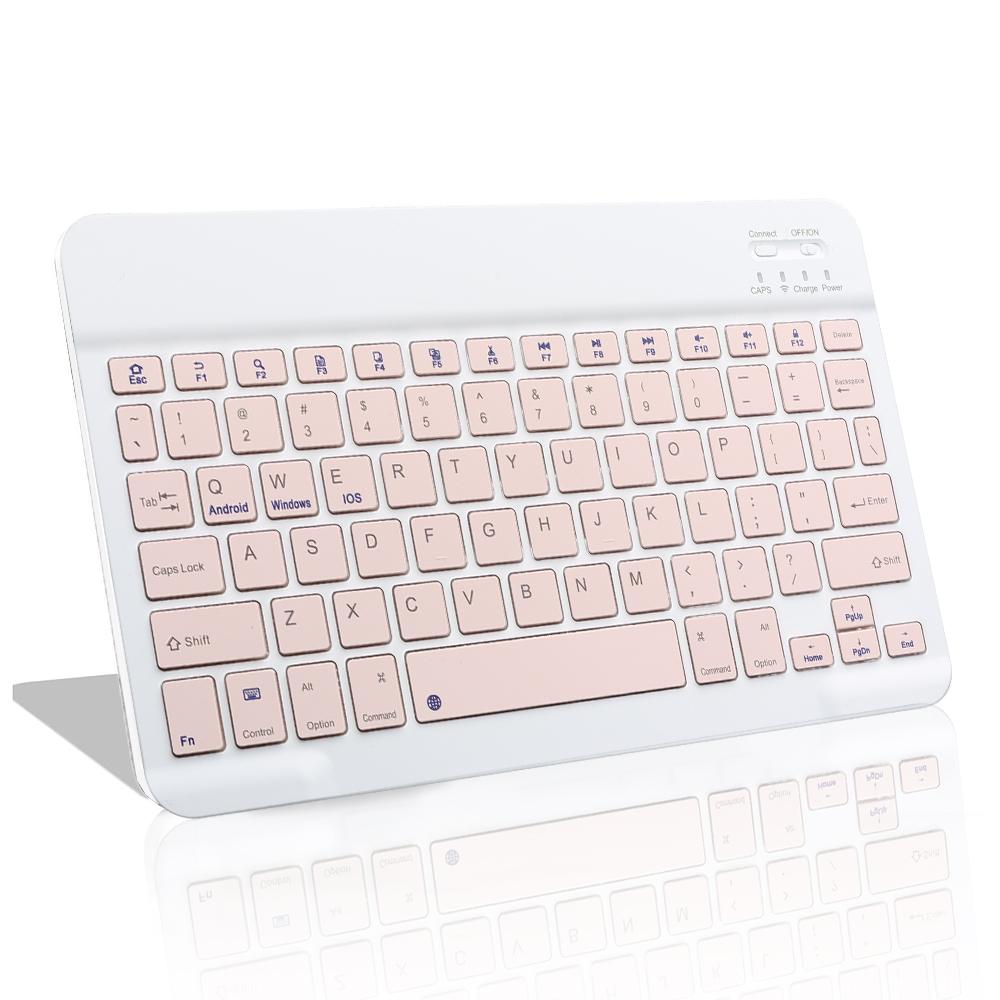 Ultra-Slim Bluetooth-Compatible Keyboard Portable Mini Wireless Keyboard Rechargeable for iPad Tablet Phone iOS Android Windows
