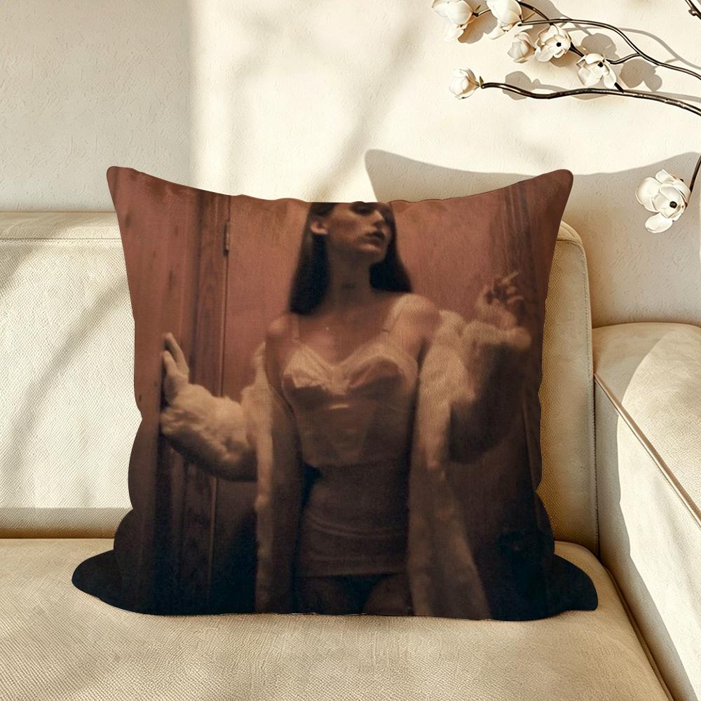 Music EEthel CCain Cushion Cover Pillow Case Antidustmite Pillowcase Silky Short Plush Sofa Cushion Cover hot