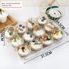 Clear Plastic Cupcake Boxes, Dome Muffin Cake Containers Individual Dessert Packaging Box For Bakery Birthday Party Takeaway