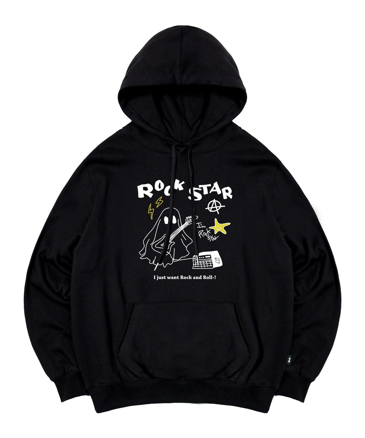 Escape From Ghost Rockstar Print Hoodie Black M