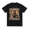 DEHORS JE FAIS HOU HOU À L'INTÉRIEUR JE CRIE Raccoon T-shirt Meme Drôle Hommes Femmes T-shirt en Coton Décontracté Mode Été Manches Courtes