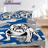 Canterbury Bulldogs Muster Bettwäsche Steppdecke Set Bettbezug Kissenbezug Heimdekoration Geburtstagsgeschenk (1 Bettbezug + 2 Kissenbezüge, ohne Füllung)