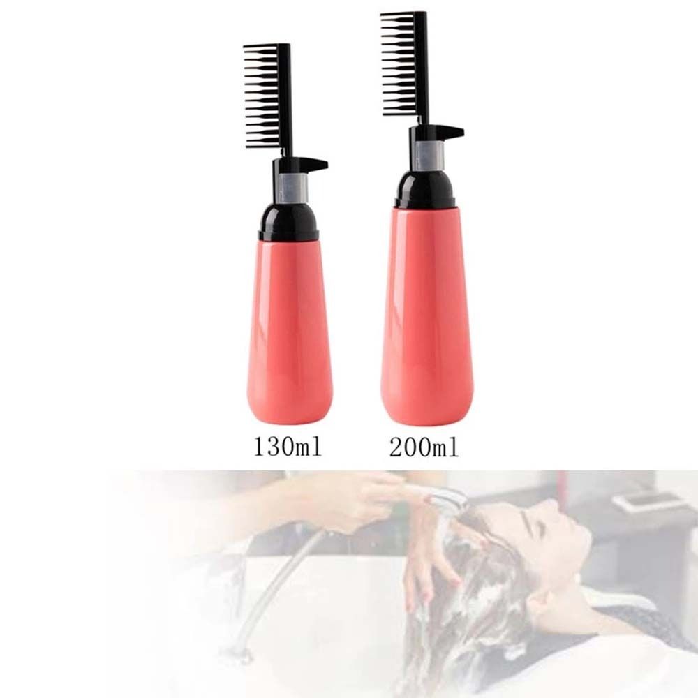 Salon Refillable Empty Bottle Hair Colouring Comb Bottle Hair Dye Bottle Applicator Hairs Brush