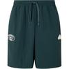 Adidas Colorblock Design Sports Drawstring Mid-Waist Woven Shorts Men Bottoms Midnight-Green JN4511