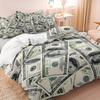 Hundred Dollar Bill Duvet Cover Fashionable Comfortable And Soft Bedding Set For Bedroom Dormitory Room Decoration