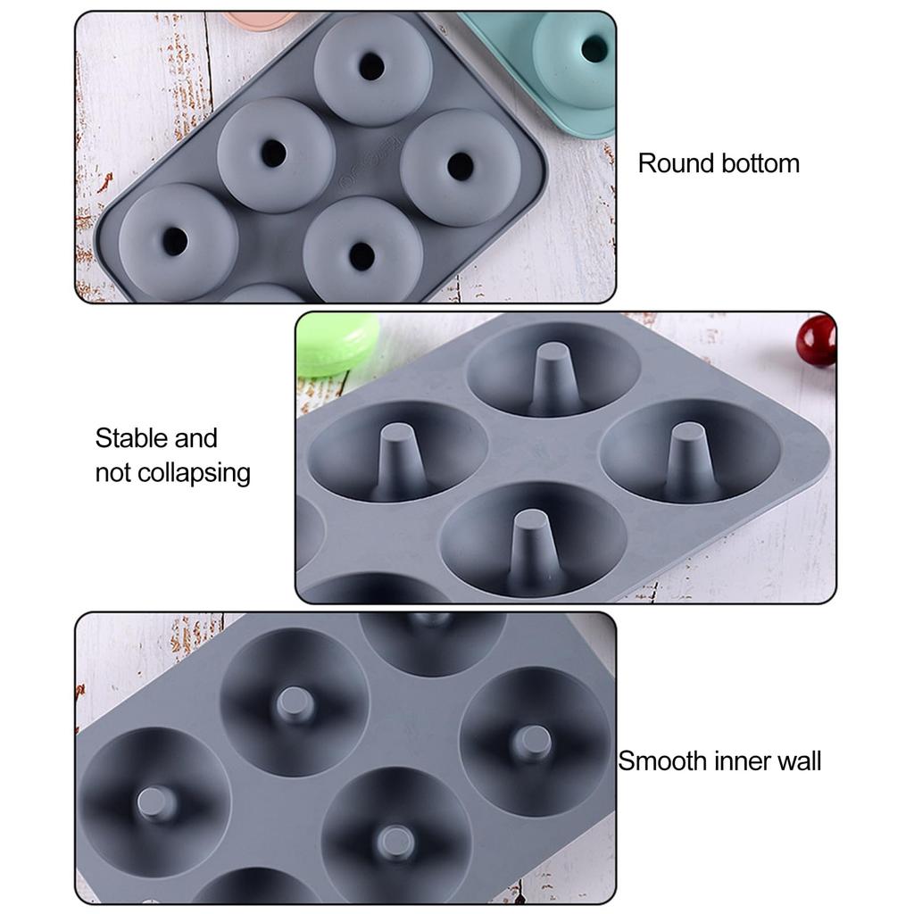 Nieprzywierająca silikonowa forma do pączków do domowego pieczenia DIY, odporna na ciepło i łatwa do wyjmowania, akcesoria do pieczenia
