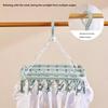 Folding Hangers Multi-Functional Windproof Socks Clip Drying Hangers Household Plastic Clothing Socks Drying Hangers