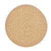 Minimalists Rose Cutout Linen Placemat Biodegradable Materials Heat Protective for Home and Restaurant Use Round