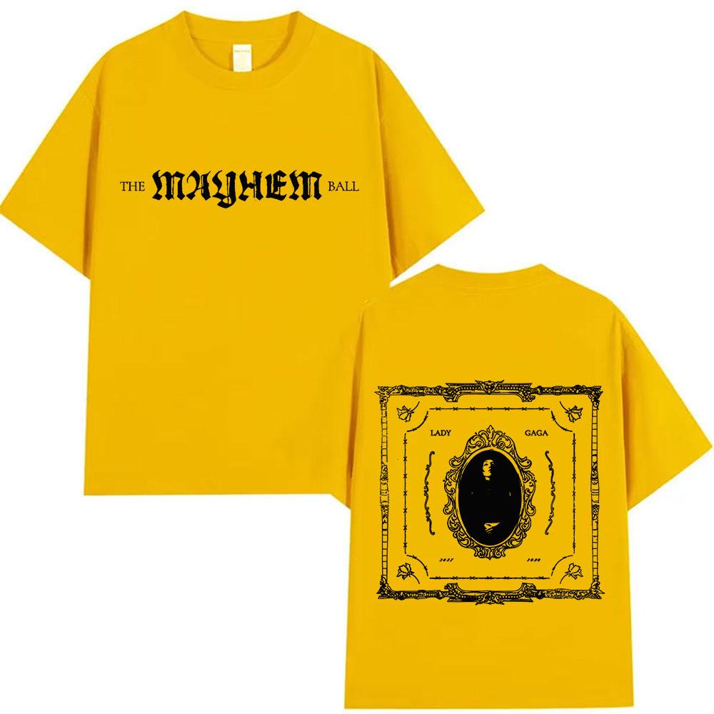 

Lady Gaga The Mayhem Ball Tour 20252026 Album Tshirt Unisex Women Hip Hop Pop Music Tshirt Fashion Harajuku Y2K Short Sleeve Top 4XL
