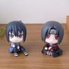 FIGURINE Naruto Anime Naruto Kakashi Action Figure Versione Q Kawaii Sasuke Itachi Statuetta Decorazione Auto Modello da Collezione Giocattolo