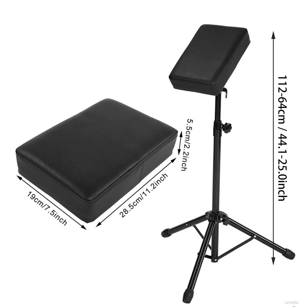 Adjustable Tattoo Armrest Professional Tattoo Armrest Tripod Stand with Soft Sponge Pad Portable Tattoo Arm Leg Rest Tattoo Tool