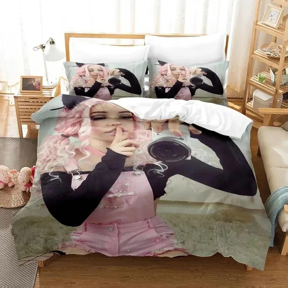 3D Print Belle Delphine Bedding Collection Duvet Cover Bed Collection Quilt Cover Pillowcase Comforter King Queen Size Boys Adult Bedding Collection