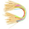 18pcs Colorful Plastic Tube Circular Knitting Needle Set Wood Knitting Tool Set Home Craft