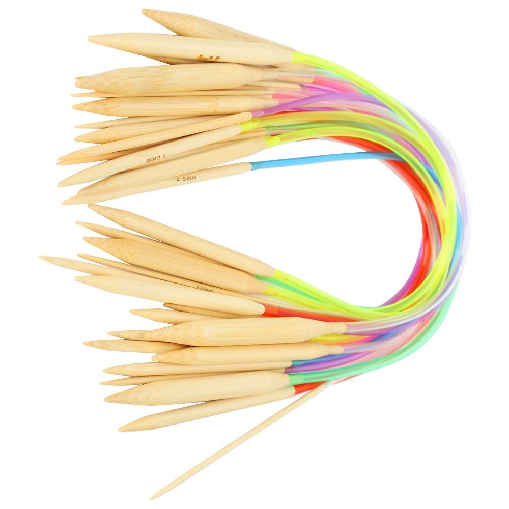 18pcs 2mm - 10mm Sizes Double Point Knitting Needles Wood Knitting Tool Set  Home Craft