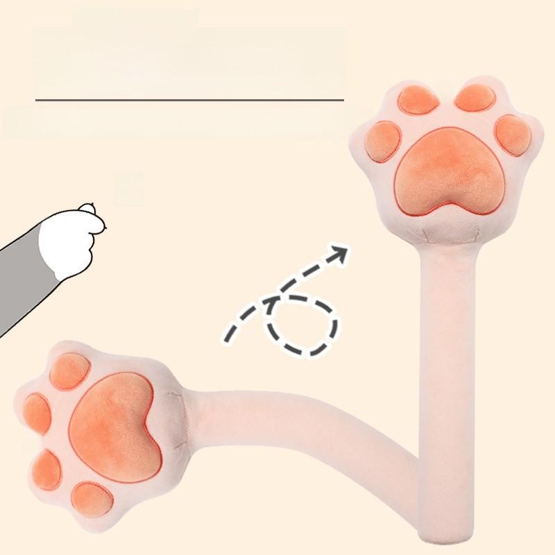 Cat Paw Massage Hammer Plush Toy For Relaxation And Stress Relief