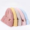 Aozhe Wool Hat for Women In Autumn and Winter Korean Style Fashion and Versatile Warm and Loose Knitted Hat Showing Small Face