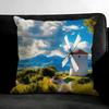 Windmill Fashion Cushion Cover Pillowcase Ultra Soft Skin Friendly Fabric Cloud Like Comfort & Concealed Zipper