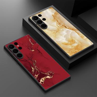 Coque de téléphone magnétique à motif marbre coloré pour Samsung Galaxy S26 S25 S24 S23 S22 Ultra Plus S25 S24 S23 S21 FE Coque arrière en TPU PC