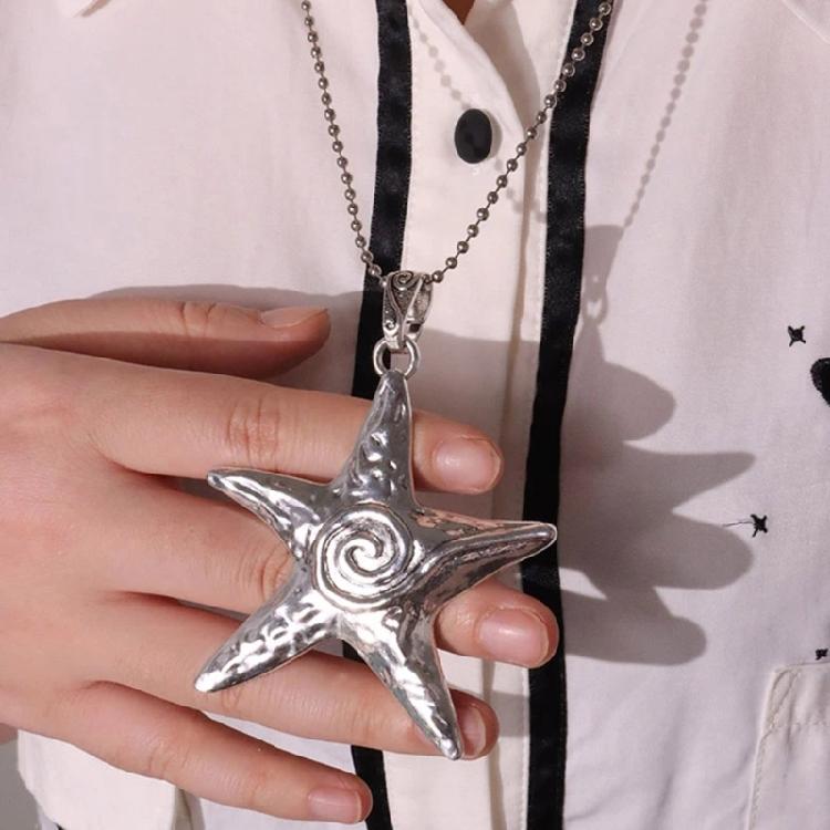 Flat Star Charm Y2K Jewellery Accessory for DIY Handicrafts Jewellery Making