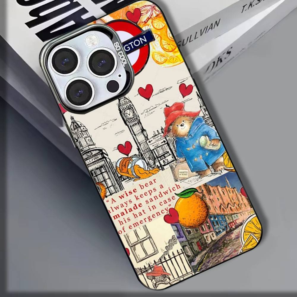 Cartoon P-Paddington B-Bears Phone Case For iPhone 16,15,14,13,12,11,8,7,Pro,Max,Plus,Mini,XS,SE Shockproof Matte Cover