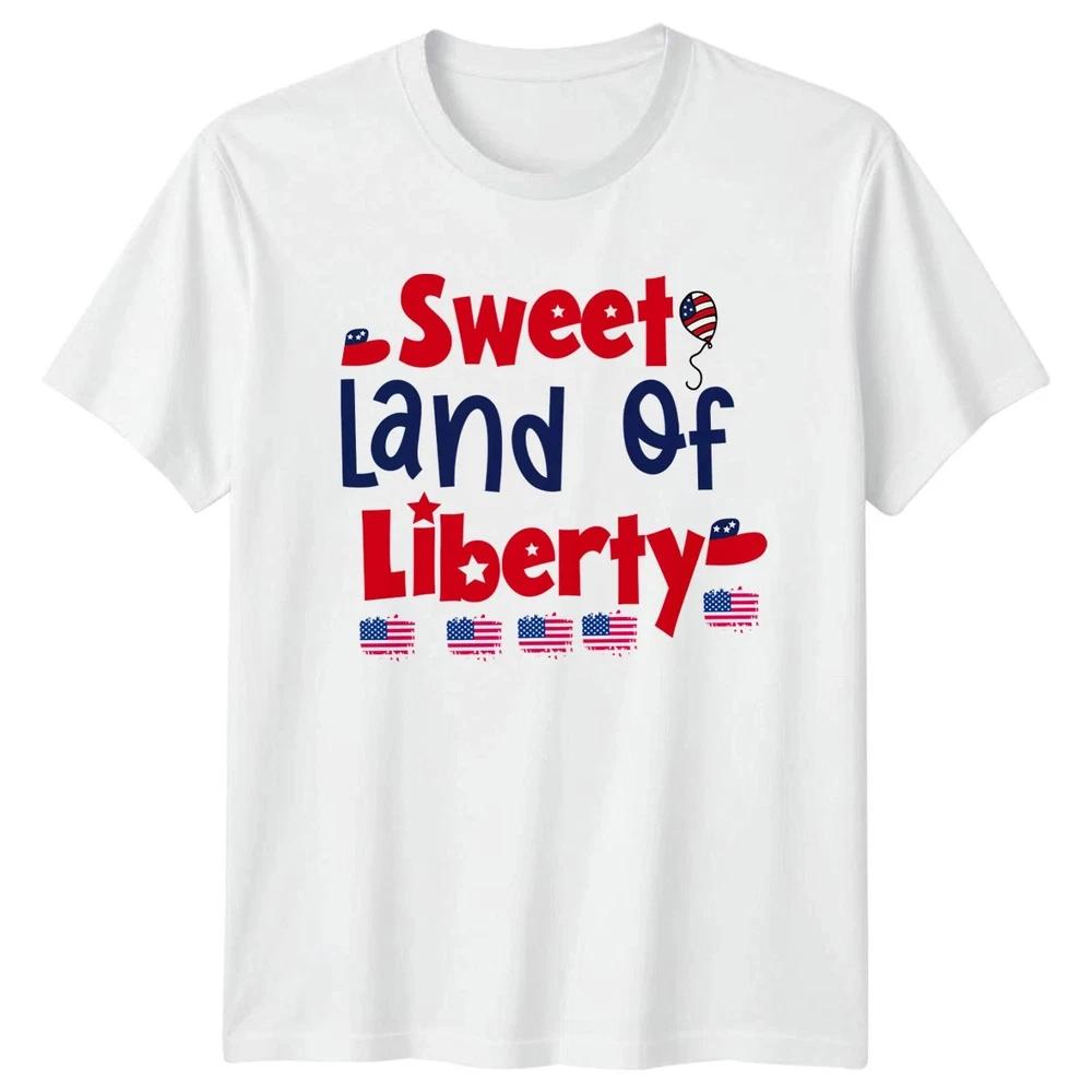 Sweet Land Of Liberty Unisex TShirt 4th Of July Gift S