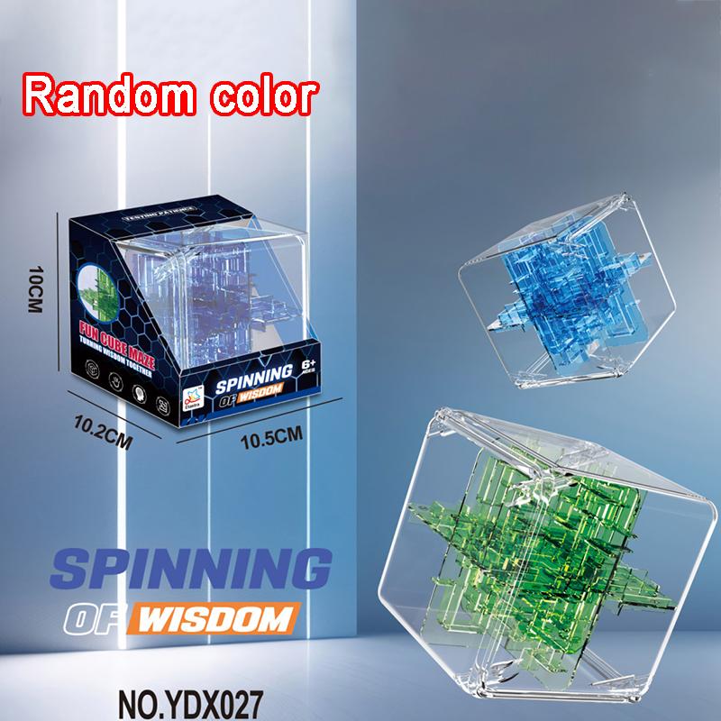 3D Maze Magic Cube Puzzle Toy Kid Labyrinth Rolling Ball Transparent Intelligen Cube Logical Thinking Antistress Education Toy