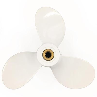 Boat Propeller 7 1/2x7 Fit for Yamaha Outboard 2.5HP-6HP 3 Blades Aluminum 9 Tooth OEM NO: 6E0-45943-01-EL 7.5x7