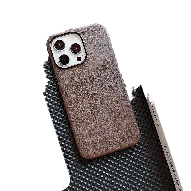 Applicable To iPhone16 Crazy Horse Leather Pattern Magnetic Mobile Phone Case Apple 15 All-inclusive Anti-drop 14 Leather Wireless Charging Protection