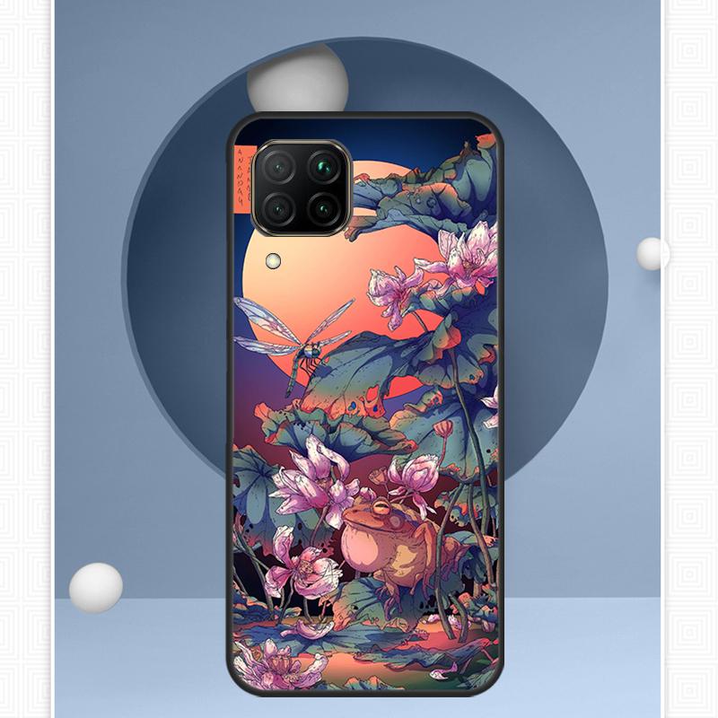 Japanese Style Art For Huawei Nova Y72 Y90 Y61 Y91 Y60 Y70 12s 12i 11i 8i 9 10 SE P20 P40 Lite P60 P30 Pro Case