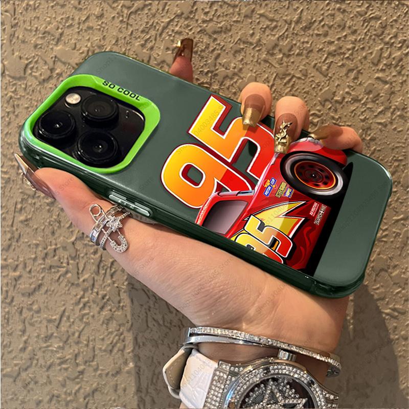 Hot Cars Lightning McQueen 95 Phone Case For iPhone 17 16e 16 15 14 13 12 11 Mini Pro Max X XR XSMAX Air Plus Anti Fall Matte