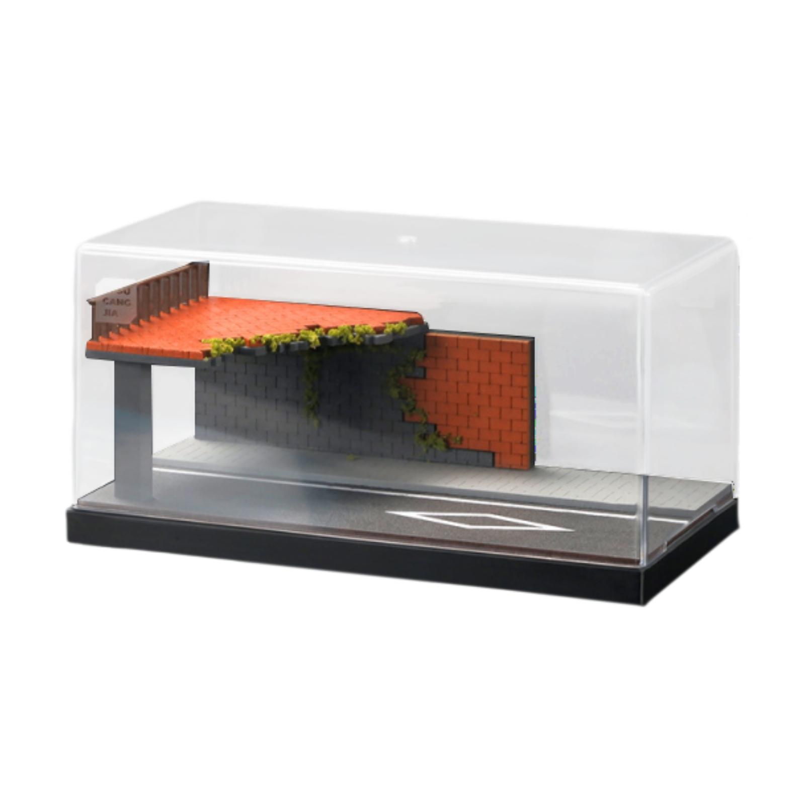 

1/64 Model Car Scene Diorama DIY Road Backdrop for Diecast Car Vehicle Decor, DIY Parking Lot Scenery, Sand Table Car Decoration Corner Road