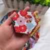 50PCS Hexagon Jelly Roll Fabric Cotton Cotton Fabric Bundle Hot Stamping Fabric  Handmade Crafts