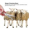 1pc Multifunctional Manual Steel Sheep Wool Shear Trimming Scissor with Spring, Durable Metal Handheld Clippers for Farm Animal Grooming